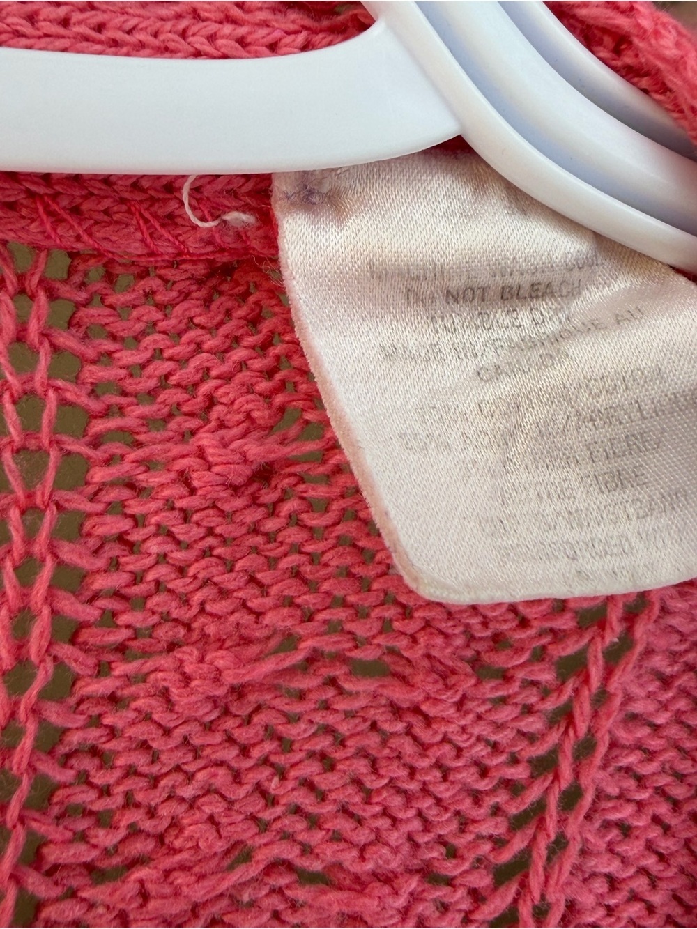 Vintage Pink Knit Cardigan Sweater – Cottagecore Grandma Chic Oversized - Picture 5 of 6